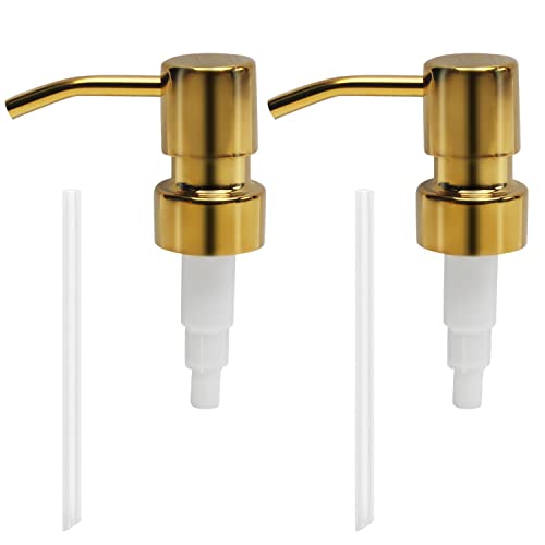 MroMax 2 x Seifenspender für Lotionen, 25 mm, moderner 304-Edelstahl, Pumpen- für Ihre Flaschen, Badezimmer, Küche, Markt, Hotel, Restaurant, Gold MroMax 2 x Seifenspender für Lotionen, 25 mm, moderner 304-Edelstahl, Pumpen- für Ihre Flaschen, Badezimmer, Küche, Markt, Hotel, Restaurant, Gold von MroMax