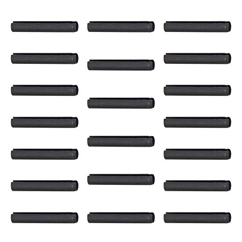 MroMax 20 Stück 3,5 mm x 20 mm Dübelbolzen Karbonstahl Split Spring Roll Regal Stützstift Befestigung Hardware Schwarz von MroMax