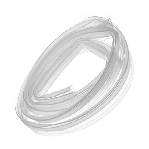MroMax 2000 mm rahmenlose Glas-Duschtürdichtung – Türbodendichtungsleiste Eckentyp Silikongummi für 5/16 Zoll Glas, 1 Stück von MroMax