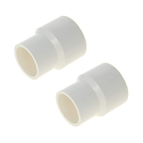 MroMax 25 mm x 20 mm Reduzierkupplung Nabe PVC von Hub Rohrverschraubung Adapterverbinder weiß 40*32mm 2Pcs weiß von MroMax