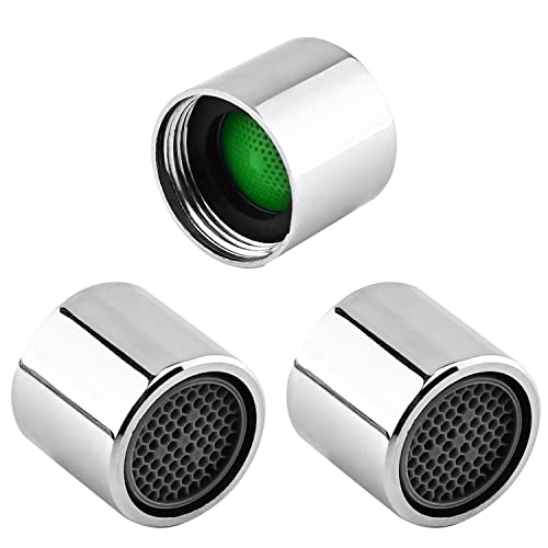 MroMax 3 Stück 18 mm Wasserhahn-Luftsprudler Universal-Buchse Wasserhahn Luftsprudler Düse Ersatzteil für Badezimmer WC Küche Waschbecken Bidet von MroMax