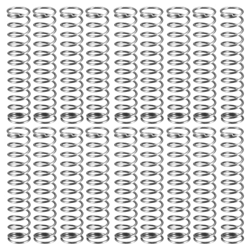 MroMax 3 mm Außendurchmesser x 0,3 mm Drahtdurchmesser x 15 mm lange Kompressionsfederverbinder, Federstahl, grau-schwarz, verwendet in Spielzeug, 30 Stück MroMax 3 mm Außendurchmesser x 0,3 mm Drahtdurchmesser x 15 mm lange Kompressionsfederverbinder, Federstahl, grau-schwarz, verwendet in Spielzeug, 30 Stück von MroMax