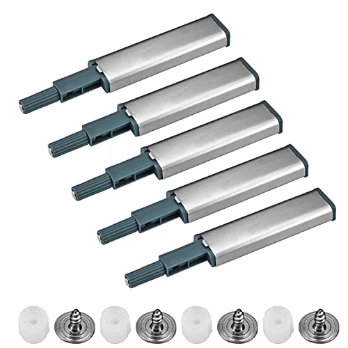 MroMax 5 Stück Hardware Schublade Schrank Tür Push Touch Ratch gebürstet Küche Home Push to Open System Magnetverschluss MroMax 5 Stück Hardware Schublade Schrank Tür Push Touch Ratch gebürstet Küche Home Push to Open System Magnetverschluss von MroMax