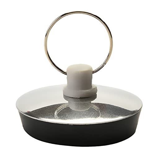 MroMax Abflussstopfen aus Edelstahl, 33 mm, mit Ring, für Badewanne, Küche, Badezimmer, silberfarben, 1 Stück von MroMax