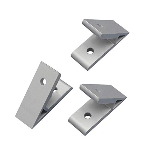 MroMax Eckstrebe, 70 x 36 mm, Aluminium, 45 Grad Winkel, für 4040 Serie, Profil-Eckverbindungen, Eckwinkel, silberfarben, 1 Stück MroMax Eckstrebe, 70 x 36 mm, Aluminium, 45 Grad Winkel, für 4040 Serie, Profil-Eckverbindungen, Eckwinkel, silberfarben, 1 Stück von MroMax