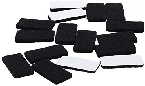 MroMax Filz-Pads, selbstklebend, 30 mm x 15 mm, 3 mm dick, Schwarz, 36 Stück MroMax Filz-Pads, selbstklebend, 30 mm x 15 mm, 3 mm dick, Schwarz, 36 Stück von MroMax