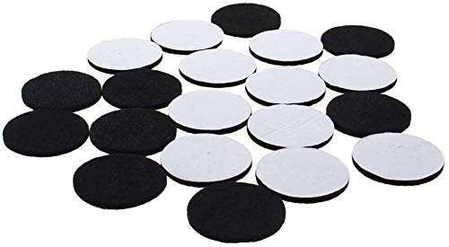 MroMax Filzgleiter, selbstklebend, 40 mm Durchmesser, 3 mm dick, rund, Schwarz, 28 Stück MroMax Filzgleiter, selbstklebend, 40 mm Durchmesser, 3 mm dick, rund, Schwarz, 28 Stück von MroMax