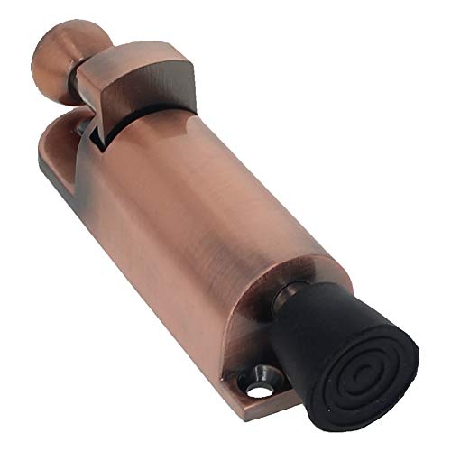 MroMax Kickdown-Türstopper, federbelastet, Fußpedal, Türstopper, Halterung, 130 mm Länge, Rot-Bronze, 1 Stück von MroMax