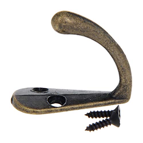 MroMax Kleiderhaken, Wandmontage, Retro-Stil, Zinklegierung, bronzefarben, 2 Stück 20pcs Bronze MroMax Kleiderhaken, Wandmontage, Retro-Stil, Zinklegierung, bronzefarben, 2 Stück 20pcs Bronze von MroMax