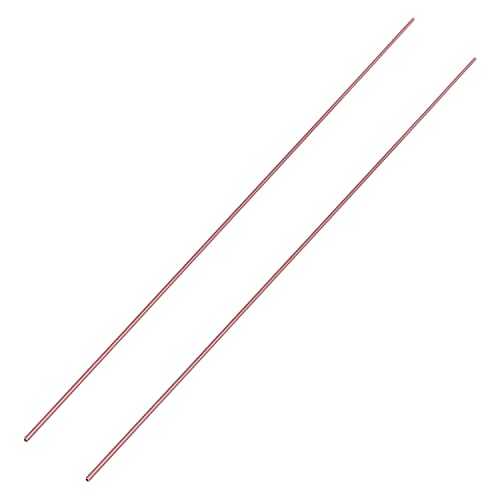MroMax Kupferrohr, rund, 1 mm Innendurchmesser, 3 mm Außendurchmesser, 500 mm lang, rotes Kupfer, gerade, Rundstab, 50 m, für Heimwerker-Projekte, Baumodell, elektrische Leitung, 2 Stück MroMax Kupferrohr, rund, 1 mm Innendurchmesser, 3 mm Außendurchmesser, 500 mm lang, rotes Kupfer, gerade, Rundstab, 50 m, für Heimwerker-Projekte, Baumodell, elektrische Leitung, 2 Stück von MroMax