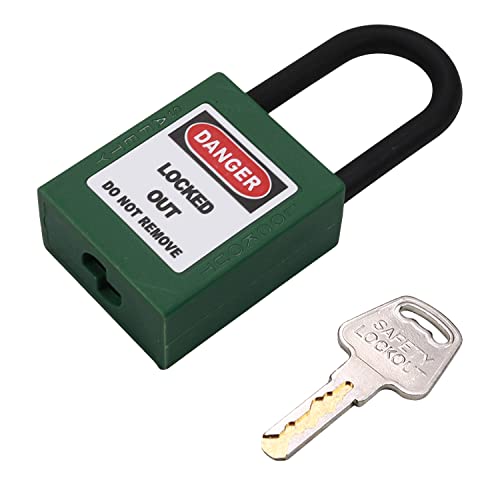 MroMax Loto Lockout Tagout Schlösser, Loto Locks Gleichschließend - Nylon Lock Out Tag Out Isolierter Bügel Grün Sicherheit Vorhängeschloss 1 Stück MroMax Loto Lockout Tagout Schlösser, Loto Locks Gleichschließend - Nylon Lock Out Tag Out Isolierter Bügel Grün Sicherheit Vorhängeschloss 1 Stück von MroMax