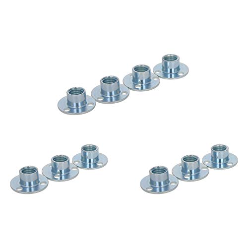 MroMax M10 10 mm Flachkopfmuttern Brad Hole T-Nut Karbonstahl Runde Basis Schraube in T-Nut 10 Stück MroMax M10 10 mm Flachkopfmuttern Brad Hole T-Nut Karbonstahl Runde Basis Schraube in T-Nut 10 Stück von MroMax