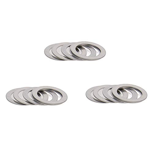 MroMax M18 x 26 mm x 0,8 mm flache Unterlegscheibe für 304 Edelstahl-Schrauben, silberfarben, 15 Stück MroMax M18 x 26 mm x 0,8 mm flache Unterlegscheibe für 304 Edelstahl-Schrauben, silberfarben, 15 Stück von MroMax