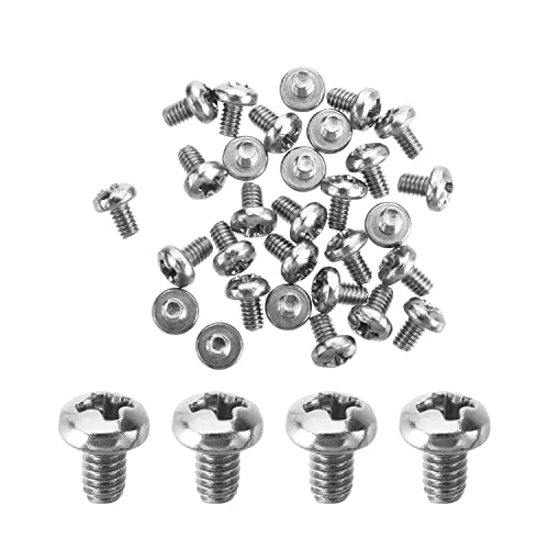 MroMax M2 x 3 mm Maschinenschrauben, Kreuzschlitzschraube, 304 Edelstahl, Silbergrau, 30 Stück MroMax M2 x 3 mm Maschinenschrauben, Kreuzschlitzschraube, 304 Edelstahl, Silbergrau, 30 Stück von MroMax