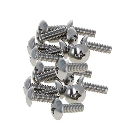 MroMax M6 x 16 mm Maschinenschrauben, Kreuzschlitz, Rundkopfschraube, 304 Edelstahl, 20 Stück MroMax M6 x 16 mm Maschinenschrauben, Kreuzschlitz, Rundkopfschraube, 304 Edelstahl, 20 Stück von MroMax