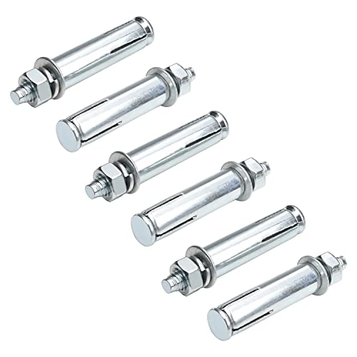 MroMax M6 x 60 mm Karbonstahl Sechskantmutter Hülse Anker Expansion Schrauben 10 Stück von MroMax