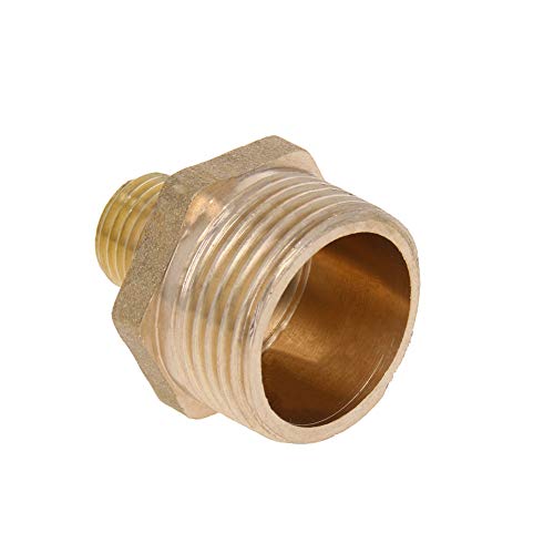 MroMax Messingrohrverschraubung, Reduzier-Sechskantnippel, 3/4 BSP männlich x 1/8 BSP männlich Adapter, 1 Stück von MroMax