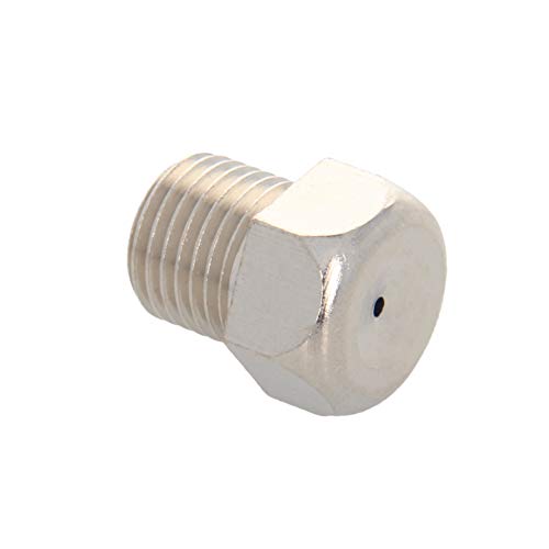 MroMax Nebeldüse – 1/4BSPF Außengewinde 1,5 mm Öffnung Durchmesser Edelstahl feine Zerstäuberspitze 1 Stück von MroMax