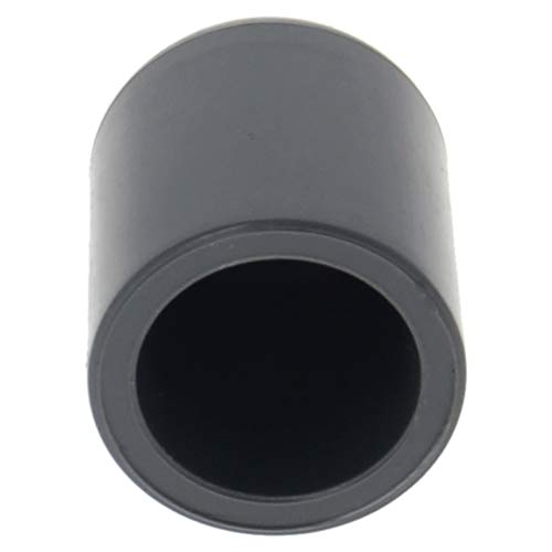 MroMax PVC-Rohrkappe, 22 mm, 2,2 cm PVC-Rohrendkappe, Stecker-Adapter, Rohrverschraubungen, schwarz, 2 Stück von MroMax