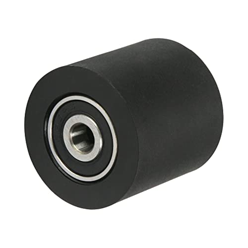 MroMax Rolle mit Führungsrolle für Möbel, Hardware-Zubehör, mobile Tür, 6 x 30 x 30 mm, Nylon, 1 Stück von MroMax