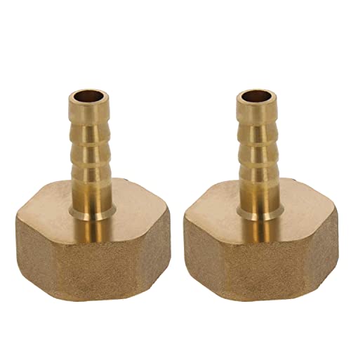 MroMax Schlauchanschlussadapter aus Messing, 8 mm Widerhaken x 3/4 PT Innenrohr, Messington, 2 Stück von MroMax
