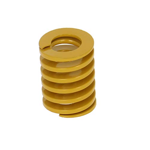 MroMax 20 mm Außendurchmesser, 25 mm lang, Spiralprägung, leichte Belastung, Kompressionsform, Federform, Gelb, 1 Stück von MroMax