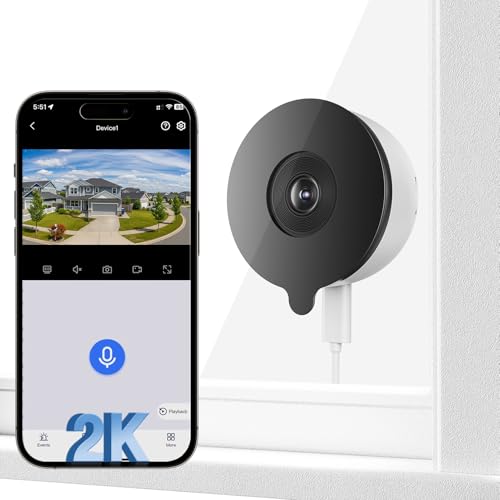 Mrowly 2K 3MP Fenster Überwachungskamera Innen, Innenkamera mit Farb-Nachtsicht, Blendschutz & Antireflex,2,4 GHz & 5 GHz Dualband, 24/7-Aufnahme,Window Camera für Hausüberwachung Mrowly 2K 3MP Fenster Überwachungskamera Innen, Innenkamera mit Farb-Nachtsicht, Blendschutz & Antireflex,2,4 GHz & 5 GHz Dualband, 24/7-Aufnahme,Window Camera für Hausüberwachung von Mrowly