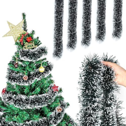 Mrracxy Lametta Girlande Weihnachten Grün, 5 Stück Weihnachtsgirlanden Glänzend Girlande Weihnachten Deko, Weihnachtsbaumschmuck Girlande Lamettergirlande Weihnachtsbaum Dekoration Mrracxy Lametta Girlande Weihnachten Grün, 5 Stück Weihnachtsgirlanden Glänzend Girlande Weihnachten Deko, Weihnachtsbaumschmuck Girlande Lamettergirlande Weihnachtsbaum Dekoration von Mrracxy