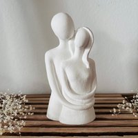Figur Pärchen Liebespaar in Weiß Deko Zwei Liebende Personen von MrsDenice