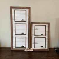 Rustikaler Shiplap Sign Backer - Laser Geschnittenes Holz Bemalt von MrsHandPainted