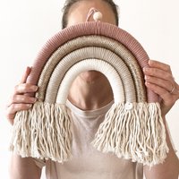 xxl Regenbogen Makramee - in Deinen Wunschfarben | Makramee, Deko, Wanddeko, Wohnzimmer, Kinderzimmer, Babyzimmer, Wandgestaltung, Wandbehang von MrsLovelyThings
