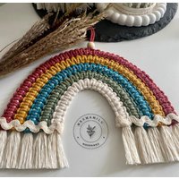 Makramee Regenbogen, Rainbow, Kinderzimmerdeko von MrsMamilu