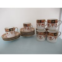 Art Deco Royal Albert "Devon' Kaffeetasse Mit Untertasse von MrsThorpesTreasures