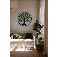 Runder Baum Des Lebens Mit Konserviertem Moos Großer Stabilisiertem Wandkunst von MrwoodstudioUA