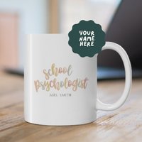 Personalisierte Schulpsychologe Becher - Schulpsych Geschenk Geschenke Für Schulpsychologen von MsSchoolPsychologist