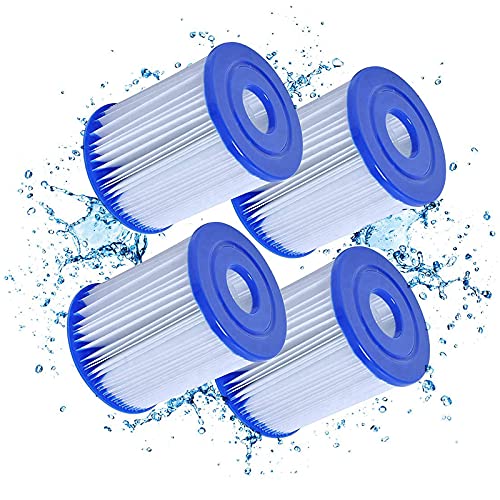 Mscomft for Bestway Size I Filter Cartridge for Pools, for Bestway Swimming Pool Easy Set Filter Cartridge Replacement (4 PCS) von Mscomft