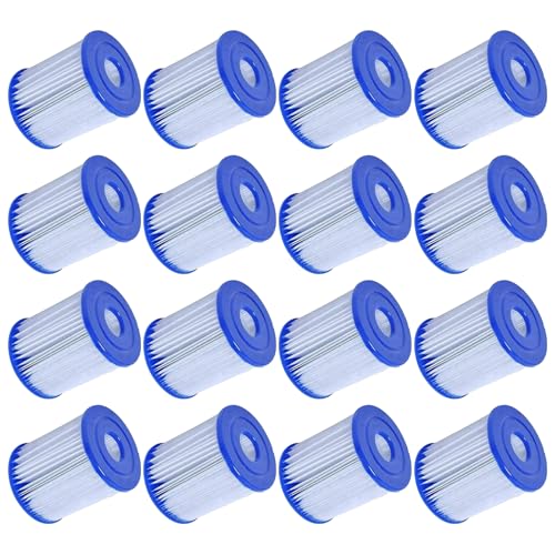Mscomft for Bestway Size I Filter Cartridge for Pools, for Bestway Swimming Pool Easy Set Filter Cartridge Replacement (16 PCS) von Mscomft