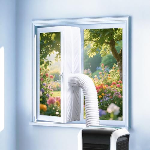 Fensterabdichtung für mobile Klimaanlage und Ablufttrockner Klimagerät Fensterabdichtung ohne Bohren Fensterdurchführung für Abluftschlauch Kippfenster Schiebefenster Oberlichter Universal (500cm) Fensterabdichtung für mobile Klimaanlage und Ablufttrockner Klimagerät Fensterabdichtung ohne Bohren Fensterdurchführung für Abluftschlauch Kippfenster Schiebefenster Oberlichter Universal (500cm) von Msiocio