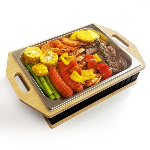 MsisieIve BBQ Warmhalteplatte Teelicht,Warmhalteplatte Grillgut Teelicht,Grill Warmhalteplatte,Fleischwarmhalter FüR Grillen,Hotty BBQ Warmhalteplatte Personalisiert von MsisieIve
