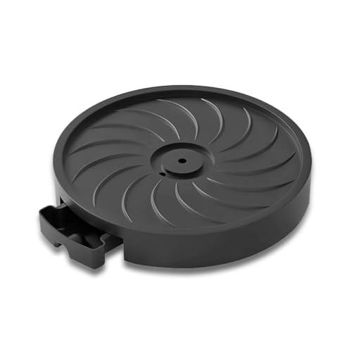 Msiud Pflanzenroller Rund, Indoor Roller Blumenroller Untersetzer Blumentopf mit 4 360° Drehbare Rädern Transportroller Schwarz 30x5 cm für Den Hausgarten Drinnen und Draußen von Msiud