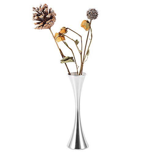 Msiud Vase Aus Edelstahl, Sanduhr Kleine Blume Bud Blumenvase Mit Schmaler ÖFfnung Dekoratives Moderne Blumenarrangement Bodenvase für Eine Rose Vase Schmal Hochzeit Tafelaufsatz Couchtisch Msiud Vase Aus Edelstahl, Sanduhr Kleine Blume Bud Blumenvase Mit Schmaler ÖFfnung Dekoratives Moderne Blumenarrangement Bodenvase für Eine Rose Vase Schmal Hochzeit Tafelaufsatz Couchtisch von Msiud