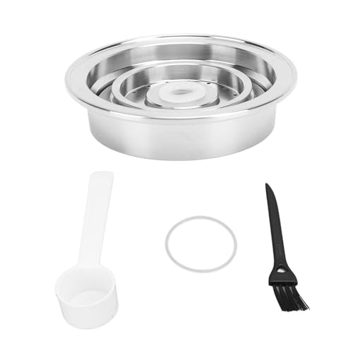 Msiud Wiederverwendbare Kaffeekapseln, Edelstahl -Kit Universal Machine Adapter Converter Halter Pod Nachfüllbare Kapsel Kompatibel mit Serienautomaten Einfacher Füllung für das Brauen von Msiud