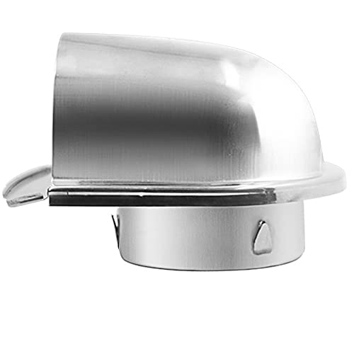 Mskidand 4 100 Mm Wasserdichter Rostfreier Stahl EntlüFtung EntlüFtung Haube Anti-Korrosion Abluft Extraktor für Wand Luft Auslass Abdeckung, D von Mskidand