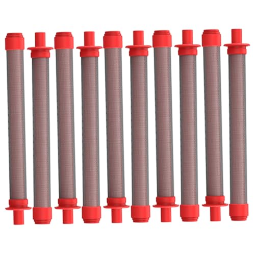 10 x Spritzpistolenfilter, 200 Netz-Airless-Farbfilter für Sprühpistole, Edelstahl-Elemente, feines Netzsieb, Ersatz-Lackfilter von Mskmnkot