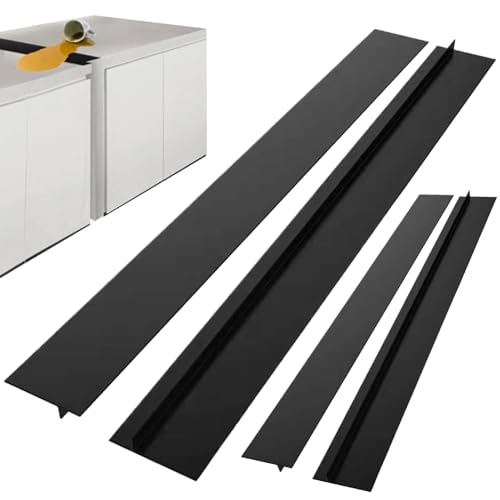 2 Pairs Herd Gap Deckt mit 21-Zoll-hitzebeständigem Silikon für die Küchentheke (Nimmern und Nicht-Schlupf), Herd Counter Lap Cover von Mskmnkot
