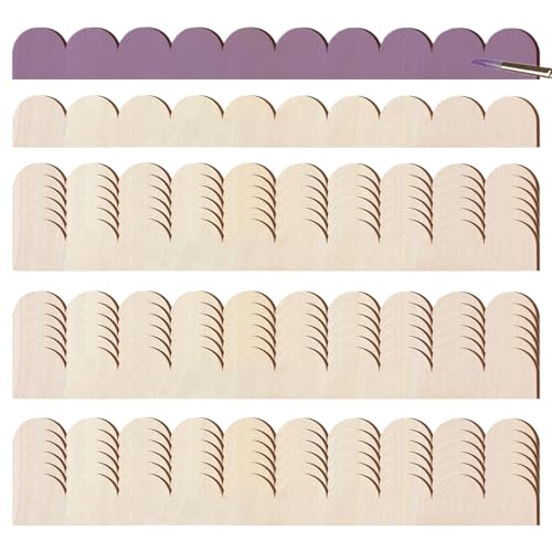 20pcs überbrochene Holzverkleidungen, 16x2 DIY -Formroschel -Jakobsmuschelverkleidung für Schrank Fensterschelfschelfwand mit überbrochenem Holzverkleidungen von Mskmnkot
