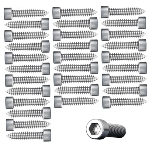 30 pcs Selbstkippschrauben für Metall, 0, 2 x 1, 6 Hex -Sockelkopf Nickel geplatttes Edelstahl -Selbsthackungsschrauben für Metall 30 pcs Selbstkippschrauben für Metall, 0, 2 x 1, 6 Hex -Sockelkopf Nickel geplatttes Edelstahl -Selbsthackungsschrauben für Metall von Mskmnkot