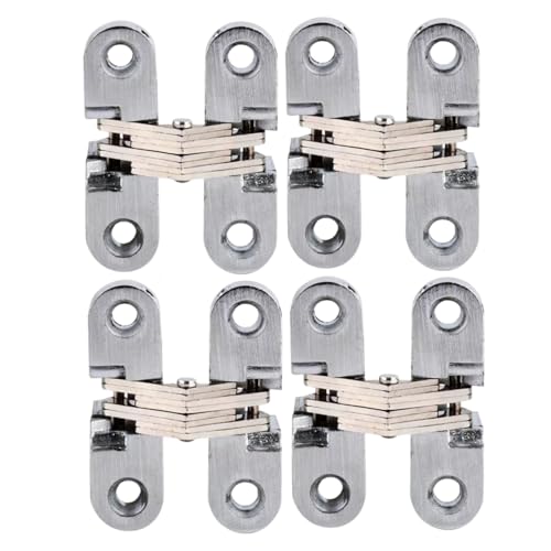 4pcs versteckte Scharniere für Schranktüren, Zinklegierung 0-180 Grad Versteckte Scharniere, einfache Installation für Möbelküche für Schranktüren versteckt von Mskmnkot