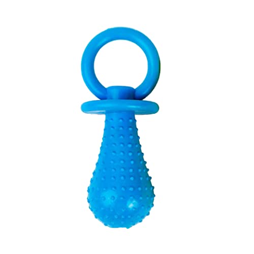 Cute Rubber Milk Bottle Pacifier Shaped Squeaky Dog Toy Pet Chew Teething Molar Toy Dog Supplies Random Color 1pc Chew von Mskmnkot