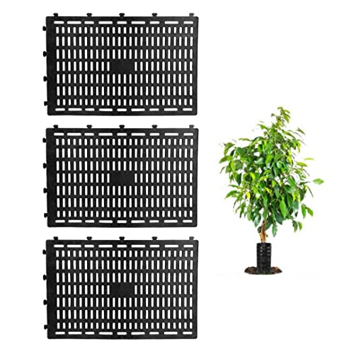 Mskmnkot Baumstammabdeckung Baumstammschutzschützer Plastikabdeckungsbedeckung Rinde Protektor für Trimmmähler 3PCS Schwarz, Beschützer von Mskmnkot